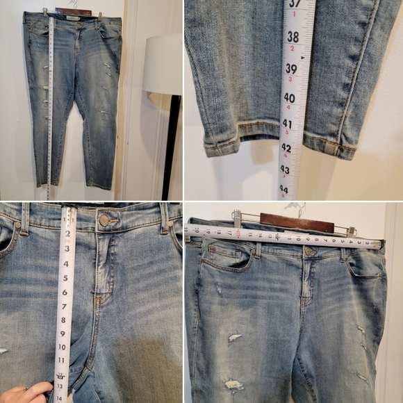 Torrid Light Wash Distressed Skinny Jeans Size 24R - Picture 15 of 17